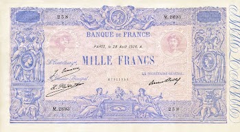 French's 100 Francs banknote (1927). | Free Photo - rawpixel