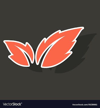 Fresh basil leaves icon sticker of basil leaves vector image