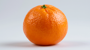 Fresh Clementine on White Background
