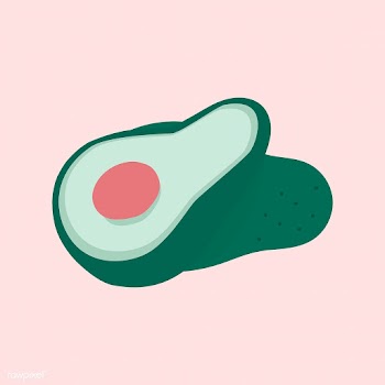 Fresh cut avocado vegan vector | Free stock vector - 537986