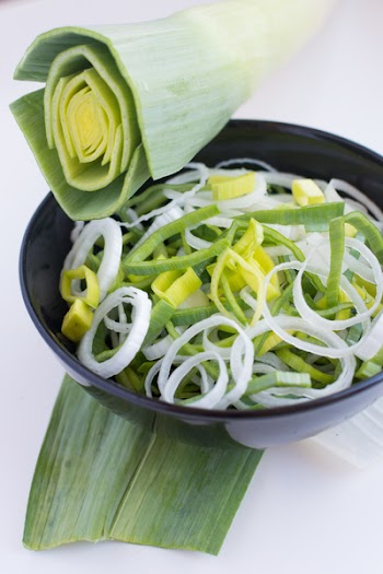 Fresh cut leek 