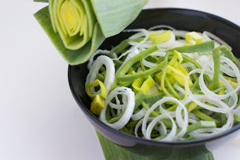 Fresh cut leek 