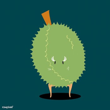 Fresh durian cartoon character vector | Free stock vector - 538566