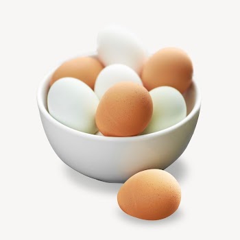 Fresh eggs isolated image on white | Free Photo - rawpixel