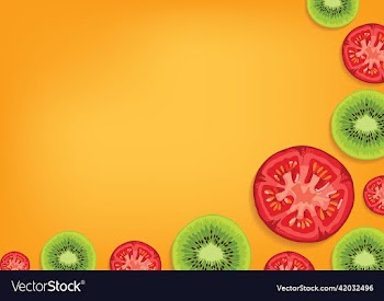 fresh fruit and vegetable background
