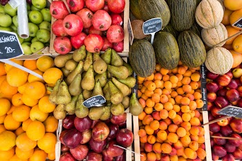 Fresh fruit in summer 
