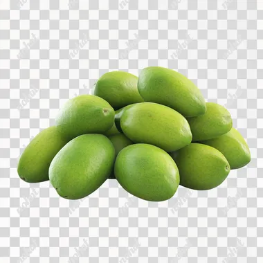 Fresh Green Mangoes: A Photorealistic Showcase