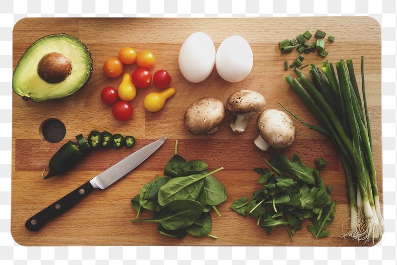 Fresh ingredients png sticker, cutting | Free PNG - rawpixel