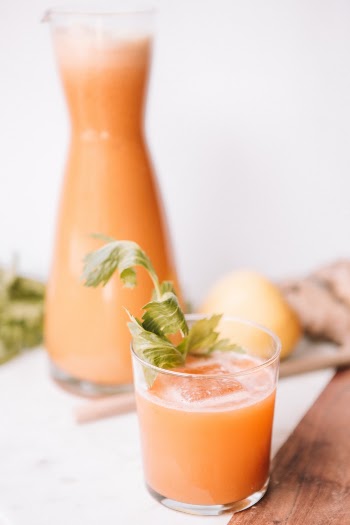 Fresh juice in the morning.