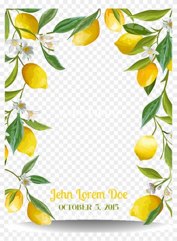 Fresh Lemon Border - Lemon Border Png