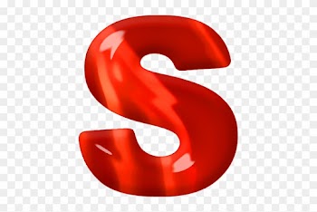 Fresh Letter S Clipart Presentation Alphabets Red Glass - Red Glass Letter S
