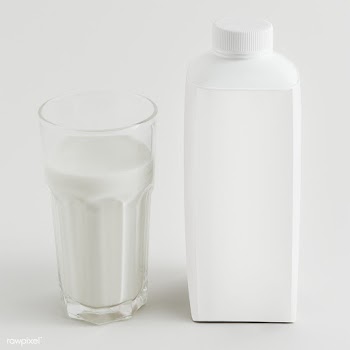 Fresh milk in a glass with a bottle design element | Free  transparent png - 2350939