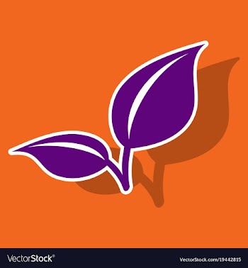 Fresh mint leaf sticker menthol healthy aroma vector image