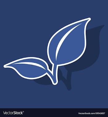Fresh mint leaf sticker menthol healthy aroma vector image