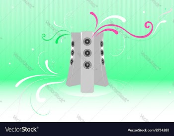 Fresh music abstract background vector image