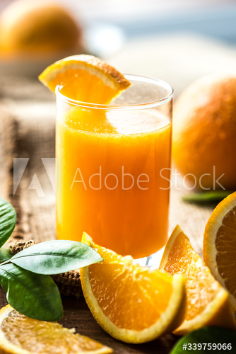 Fresh orange juice