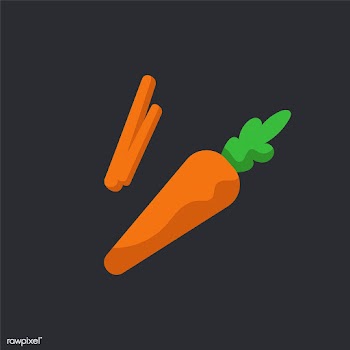 Fresh organic carrots food vector | Free stock vector - 487662