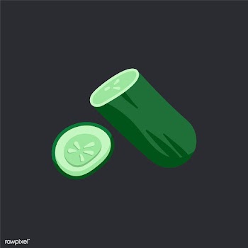 Fresh organic cucumber food vector | Free stock vector - 487668