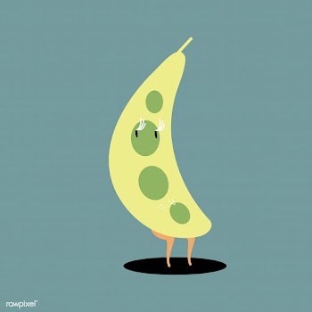 Fresh peas cartoon character vector | Free stock vector - 538689