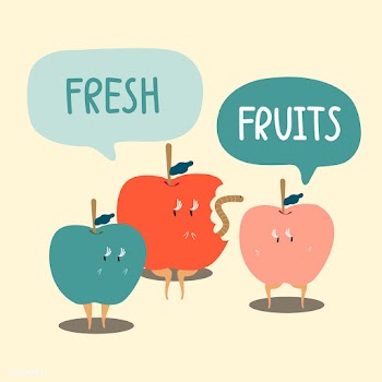 Fresh red and green apples cartoon character .. | Free stock vector - 538645