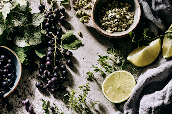 Fresh Summer Cooking Ingredients Flat Lay