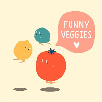 Fresh vegetable cartoon characters set vector | Free stock vector - 538640