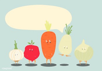 Fresh vegetable cartoon characters set vector | Free stock vector - 538693