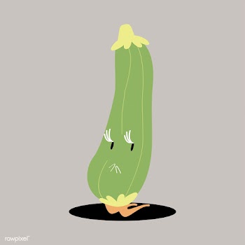 Fresh zucchini cartoon character vector | Free stock vector - 538553