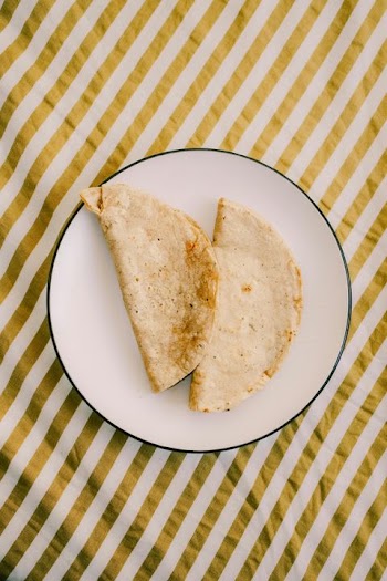 Freshly Made Tortillas on Plate