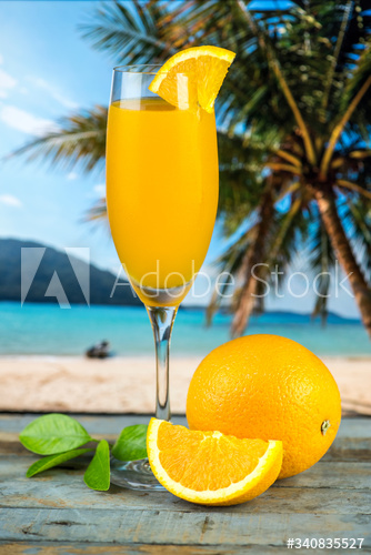 Freshly squeezed organic orange juice