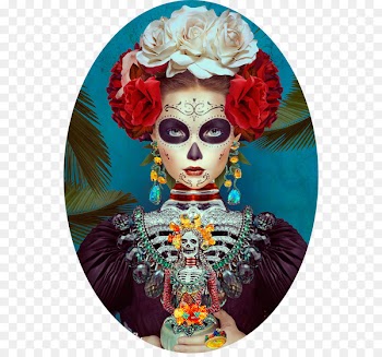 Frida Kahlo La Calavera Catrina Mexico Day of the Dead - painting 