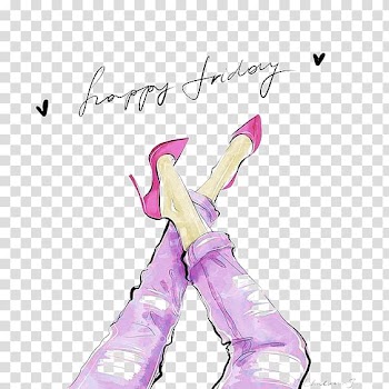 Friday the 13th, Hand-painted heels jeans transparent background PNG clipart