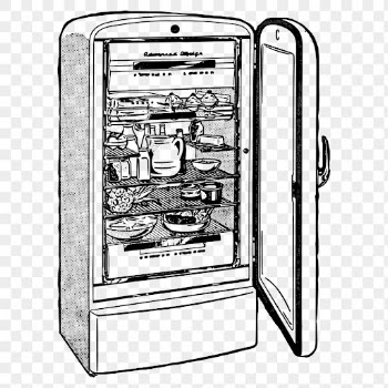 Fridge png sticker, furniture hand | Free PNG - rawpixel