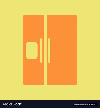 Fridge refrigerator vector image