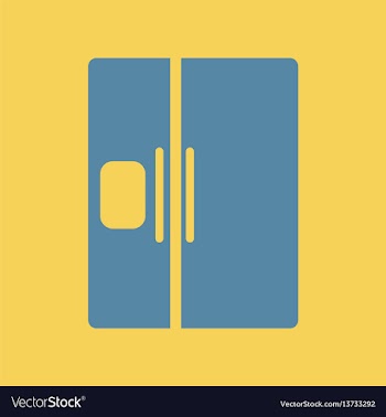 Fridge refrigerator vector image