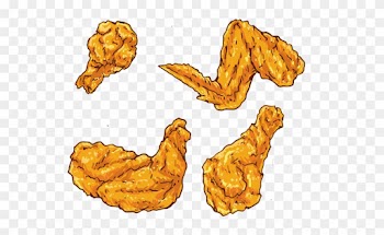 Fried Chicken Buffalo Wing Euclidean Vector Chicken - Chicken Wings Cartoon Png