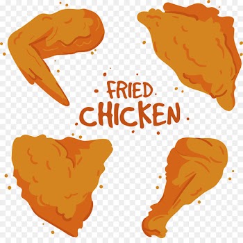 Fried chicken Buffalo wing KFC Chicken nugget - Cartoon hand painted fried food fried chicken 
