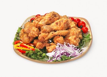 Fried chicken  isolated on off white | Free Photo - rawpixel