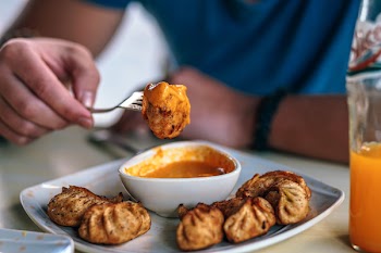 Fried Dumplings and Sauce