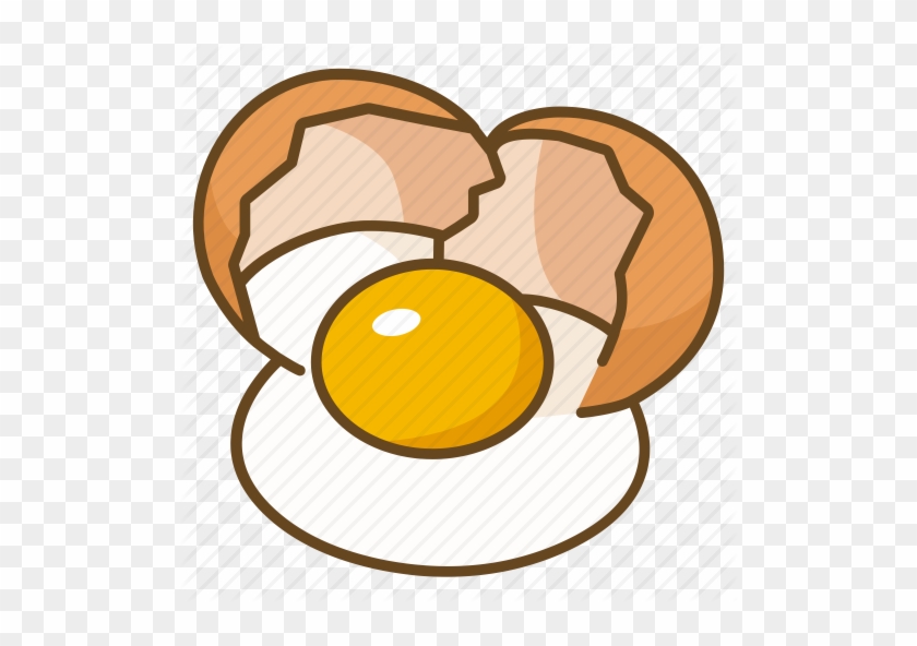 Fried Egg Clipart Egg Crack - 雞蛋 卡通
