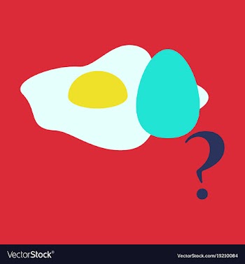Fried egg isolated on background fried egg flat vector image