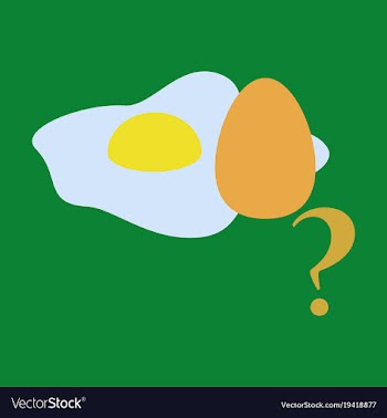 Fried egg isolated on background fried egg flat vector image