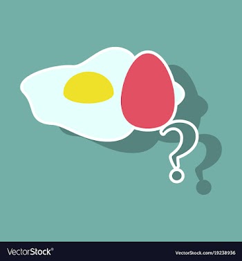 Fried egg isolated on background fried egg vector image