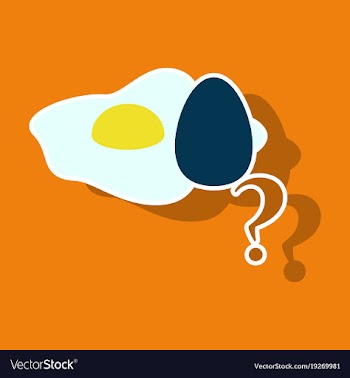 Fried egg isolated on background fried egg vector image