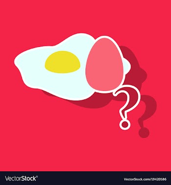 Fried egg isolated on background fried egg vector image