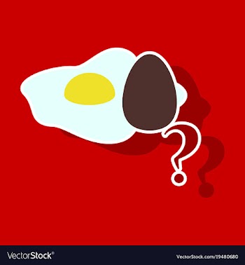 Fried egg isolated on background fried egg vector image