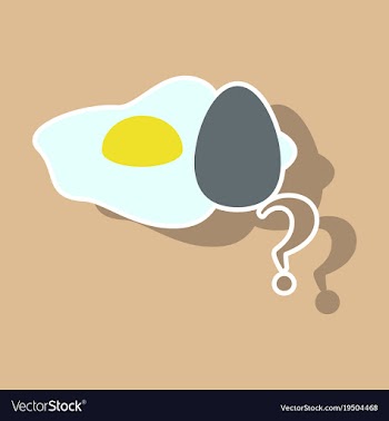 Fried egg isolated on background fried egg vector image