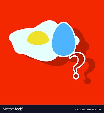 Fried egg isolated on background fried egg vector image