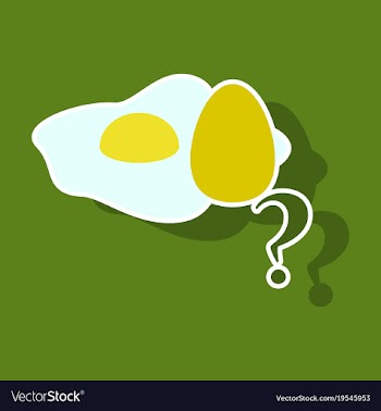 Fried egg isolated on background fried egg vector image