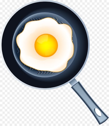 Fried egg Omelette Frying pan - Vector fried egg 